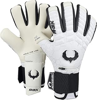 Renegade GK Eclipse Professional Soccer Goalie Gloves with Microbe-Guard (Sizes 6-12, Level 5) Pro-Tek Fingersaves & 4+3MM EXT Contact Grip | Goalkeeper Gloves for Elite Play | Based in The USA
