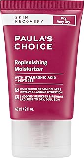Paula's Choice SKIN RECOVERY Replenishing Facial Moisturizer Cream with Hyaluronic Acid, Soothes Redness & Sensitive Skin Prone to Rosacea & Eczema, Paraben-Free & Fragrance-Free, 2 Fl Oz