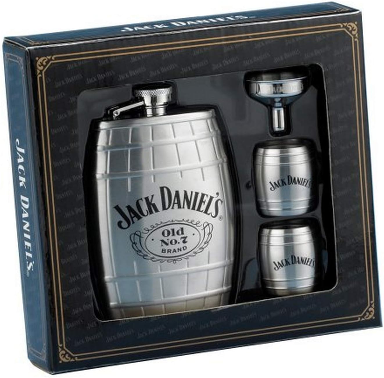 Jack Daniels Barrel Flask/Gift Set