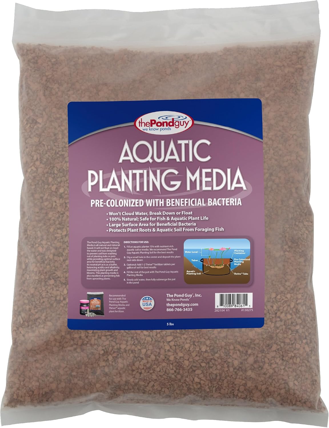 The Pond Guy Planting Media for Water Gardens, 4 Quarts