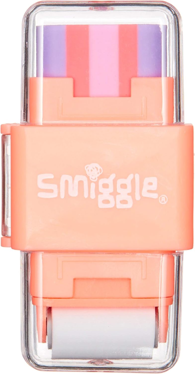Smiggle Super Cute Eraser Roller & Sharpener Two in One from Maxmilli Gift Collections (Pink 2021)