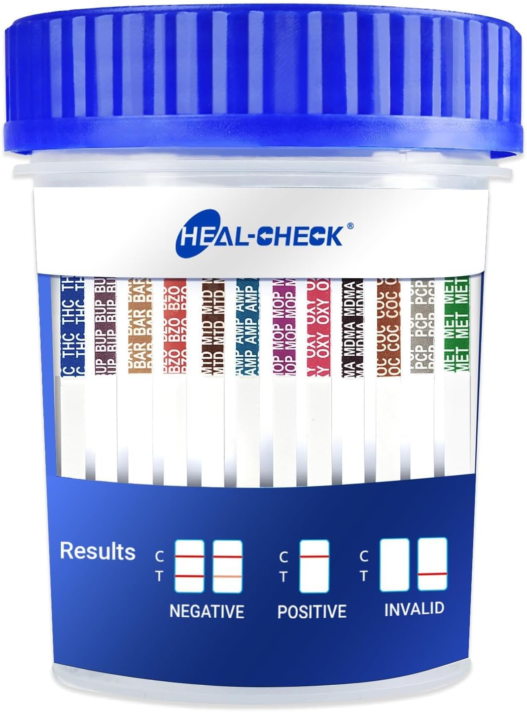 4 Pack Multi Drug Urine Test Cup 12 Panel with Temperature Strip,Testing 12 Different Drugs,Instant Multi Panel Drug Screening Test Kit