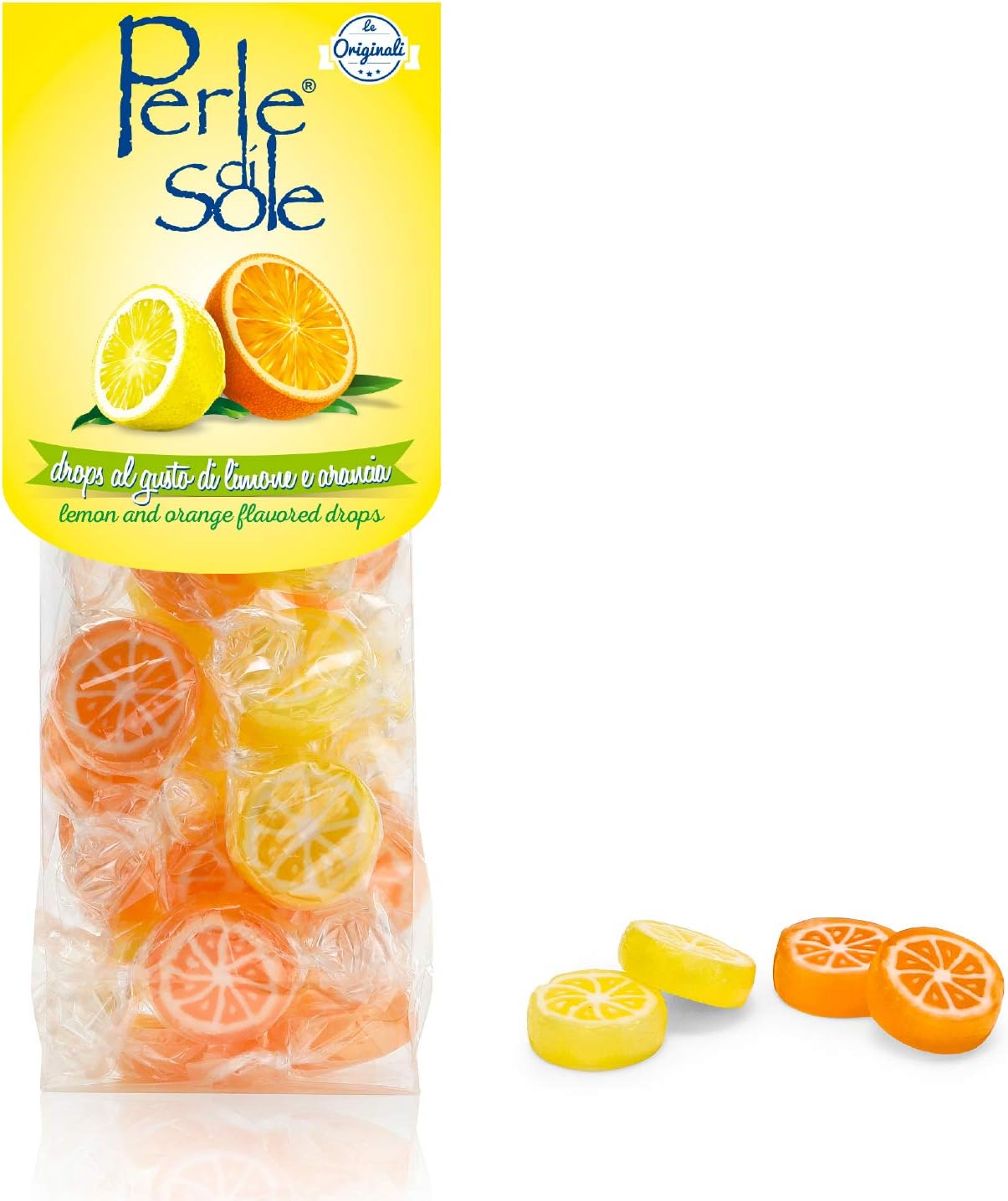 Lemon and Orange flavored Drops - Perle di Sole