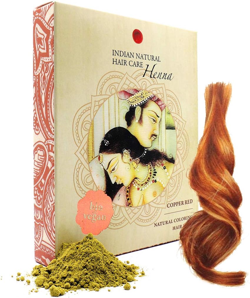 Henna Powder - Red Hair Dye - Fresh and Pure Organic - 7 ounce - Indian Natural Hair Care