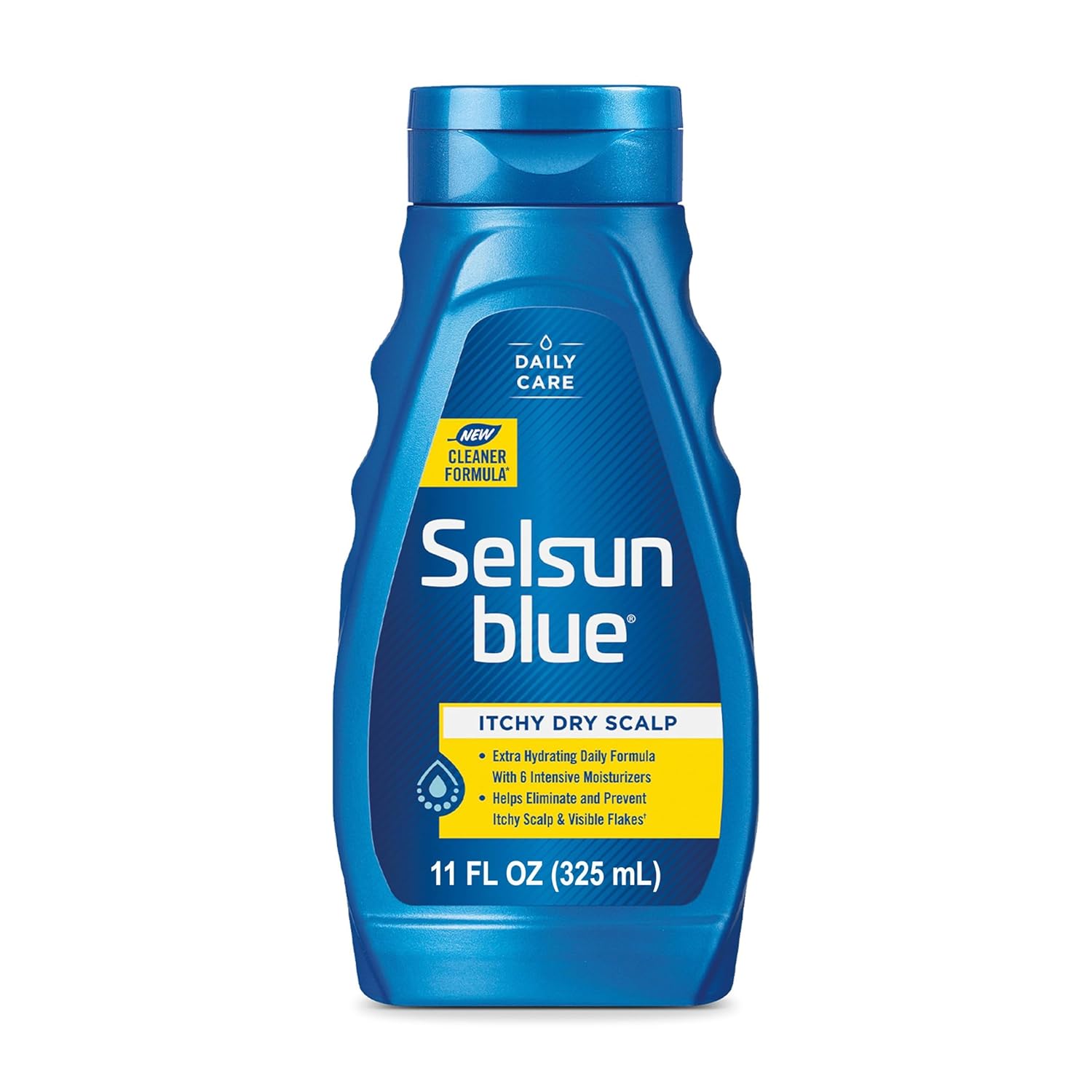 Selsun Blue Itchy Dry Scalp Anti-dandruff Shampoo, 11 fl. oz., Extra-Hydrating Formula, Pyrithione Zinc 1%