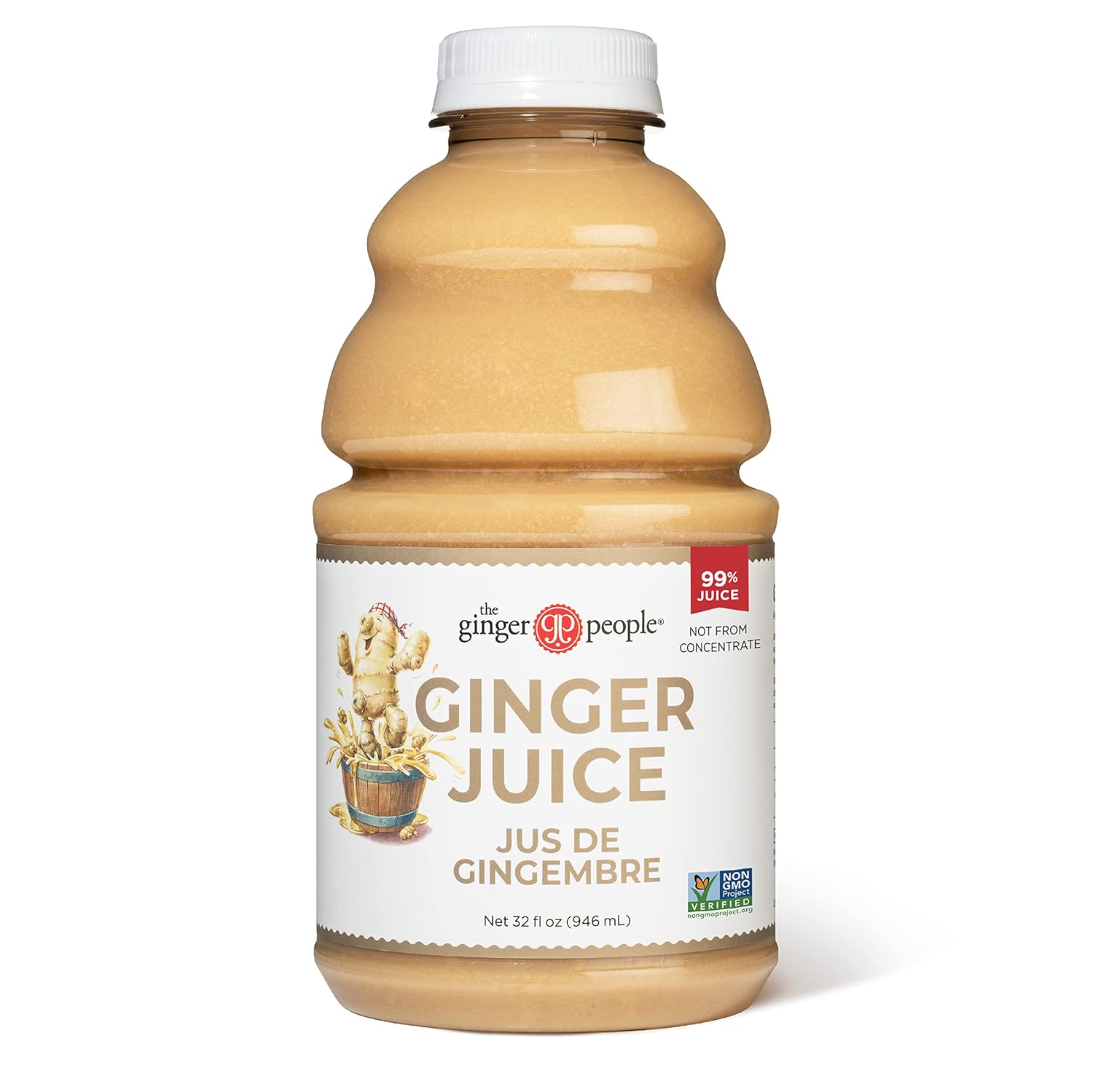 99% Pure Ginger Juice by The Ginger People – Digestive Health, Premium Quality, 32 Fl Oz Bottle (Pack of 1)