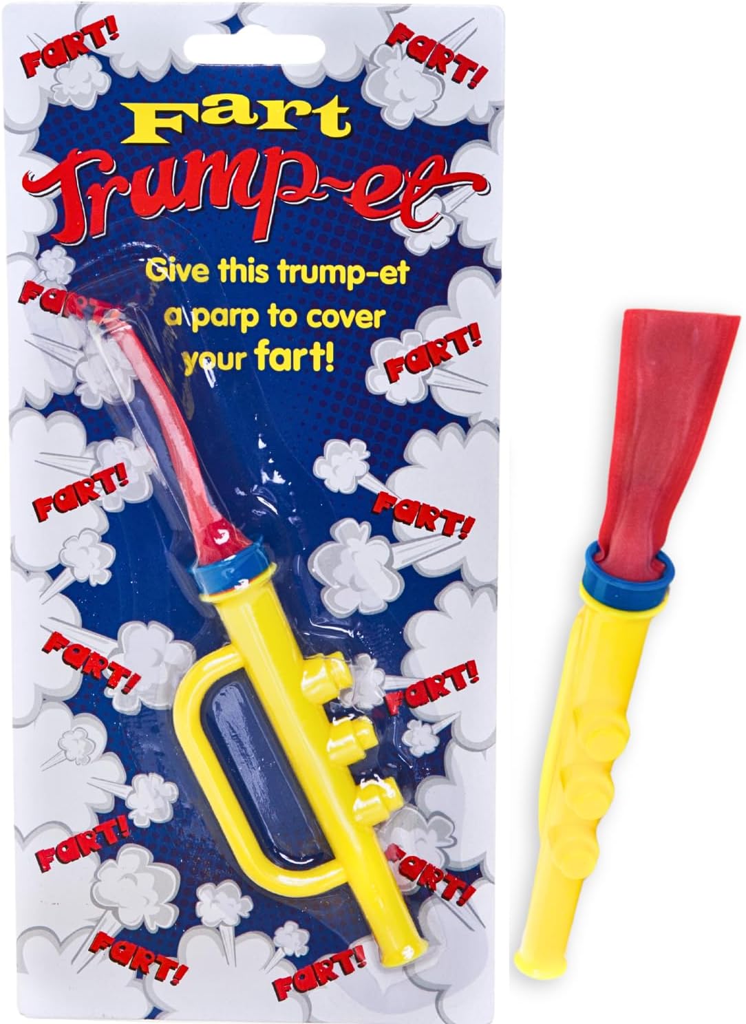 Boxer Gifts Novelty Fart Trumpet - Joke Gifts Age 9+ For Children - Funny Stocking Filler Toys For Kids - Silly Boys & Girls Birthday - Pass The Parcel Item, Yellow