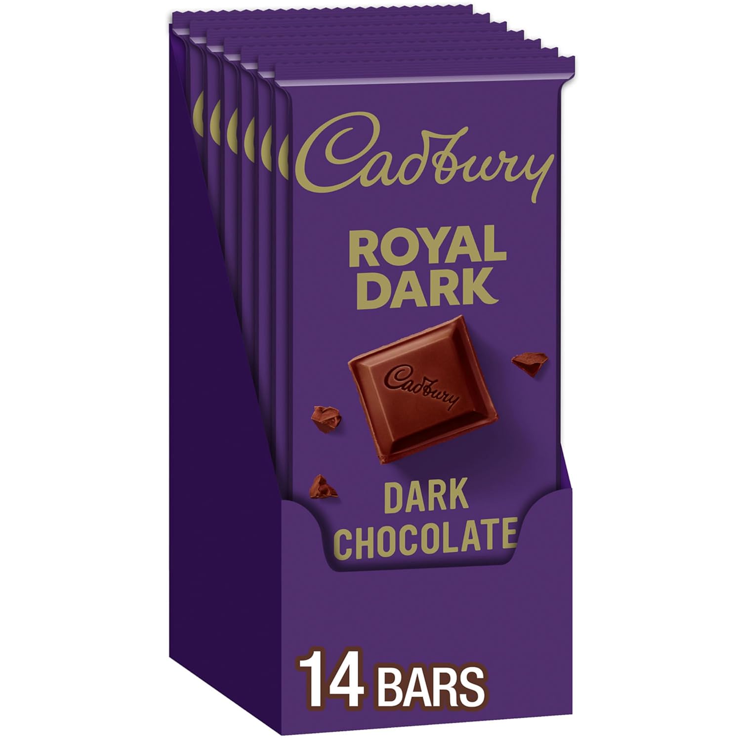 CADBURY ROYAL DARK Dark Chocolate Candy Bars, 3.5 oz (14 Count)