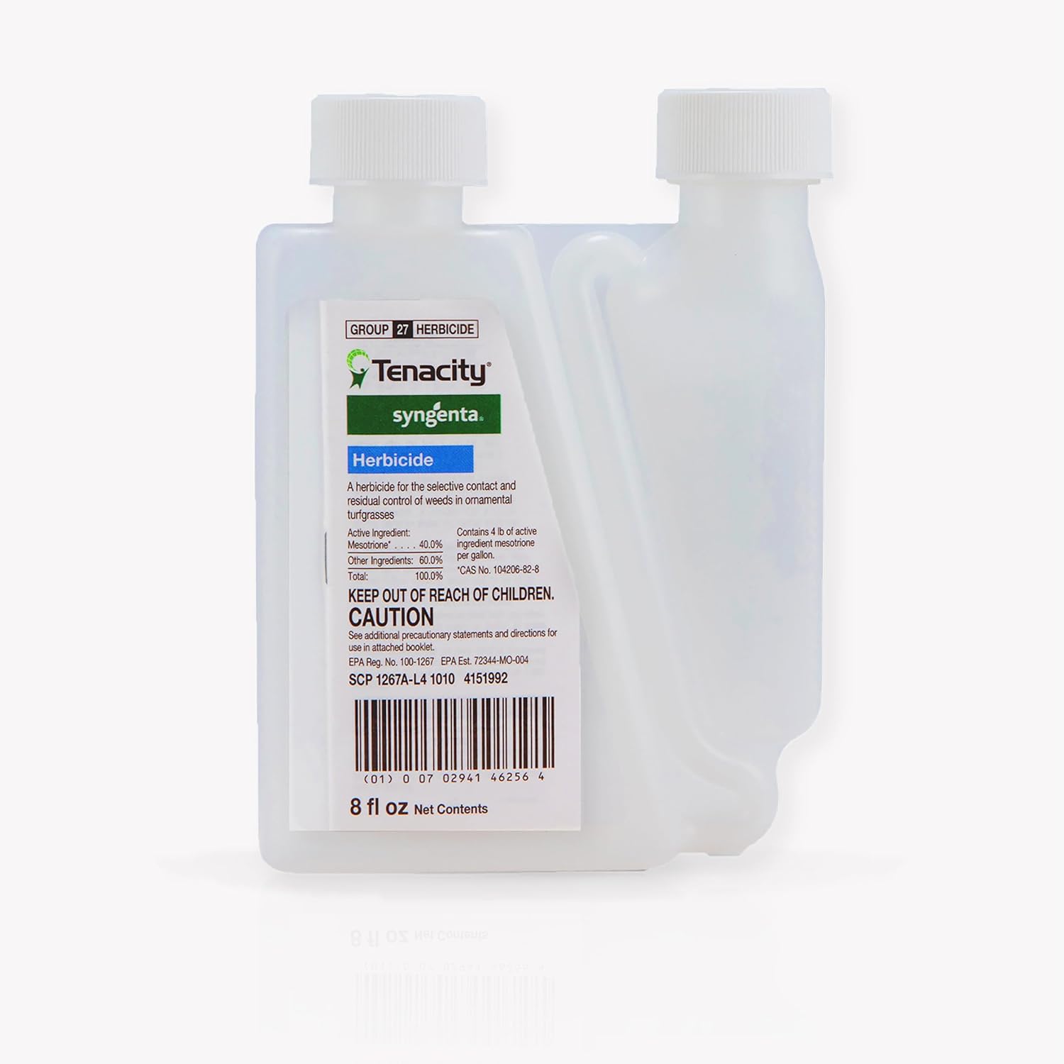 Syngenta Tenacity Herbicide - Pre-Emergent and Post-Emergent Weed Control, 8-oz. Liquid Weed Killer for Lawns and Turf Grasses, Active Ingredient Mesotrione Herbicide (2)