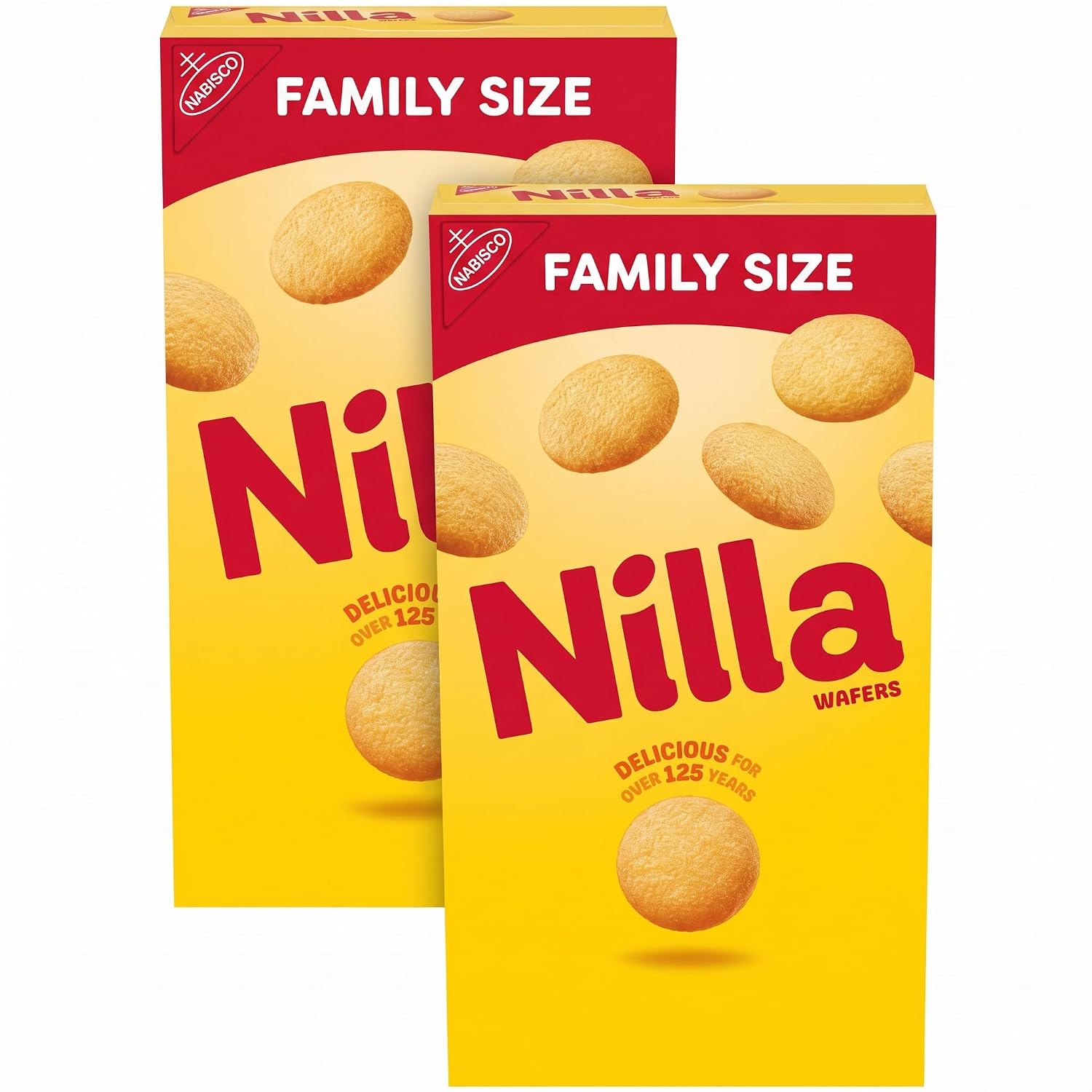 Nilla Wafers Cookies, Vanilla, 15 oz | Family Size | Pack of 2