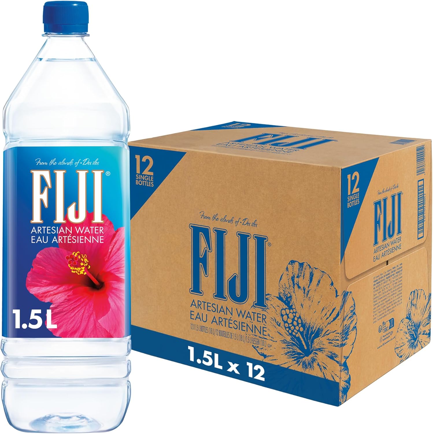 FIJI Artesian Water Bottles 1.5L (Pack of 12)