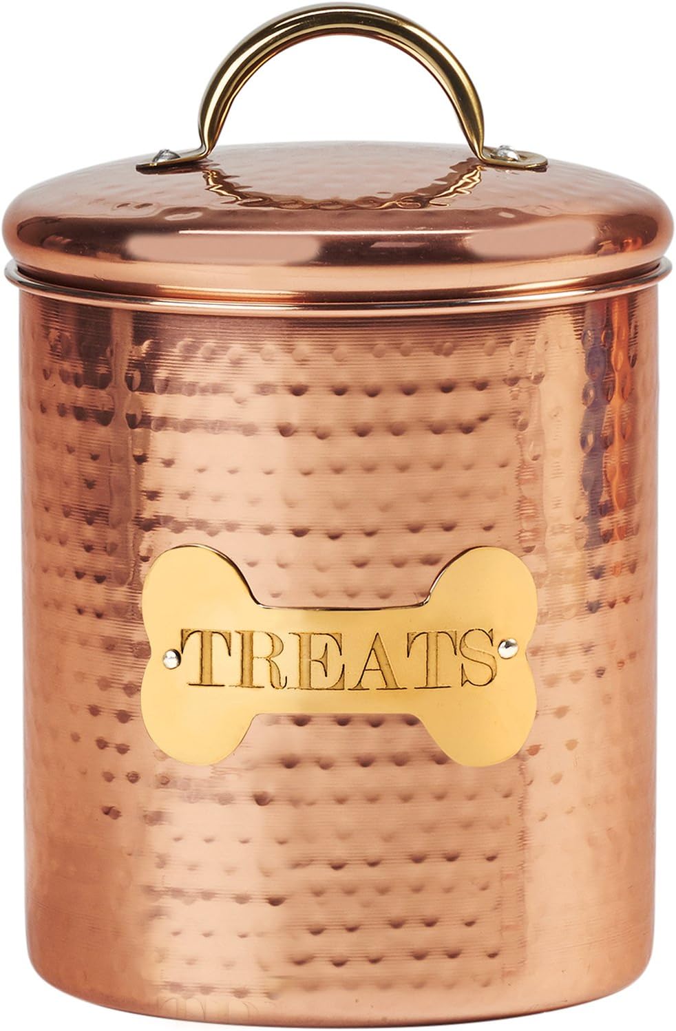 Amici Pet King Charles XL Amici Home Copper Dog Food Canister-104, X-Large/104 oz