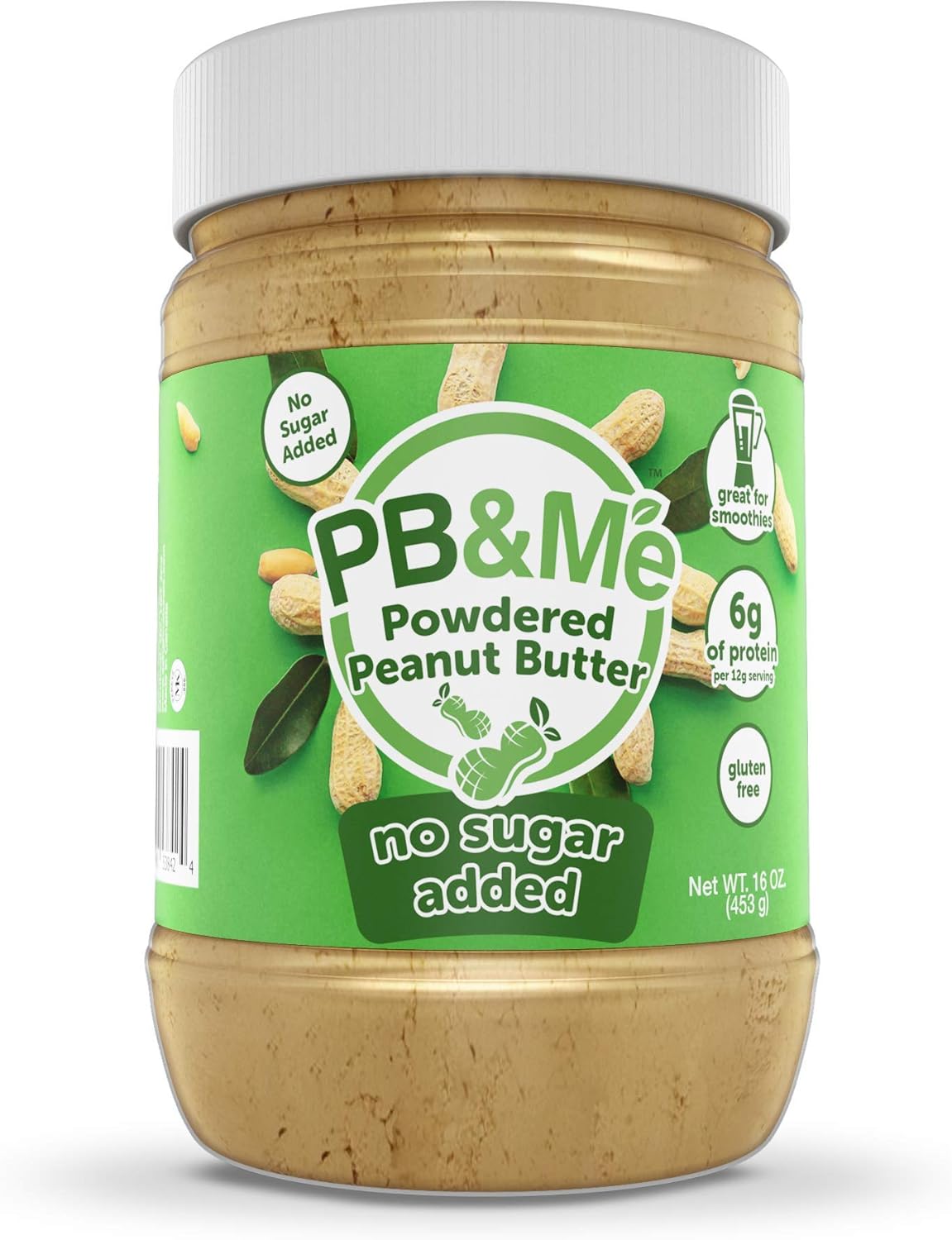 PB&Me Powdered Peanut Butter No Added Sugar 453g