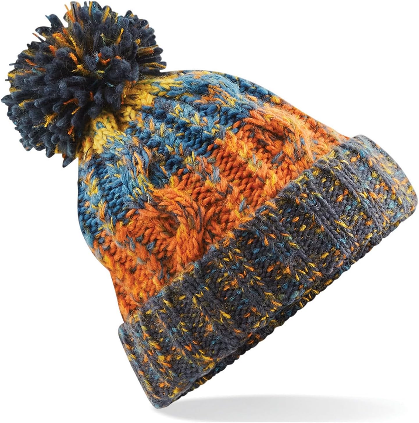 Beechfield B486 Corkscrew Pom Pom Beanie