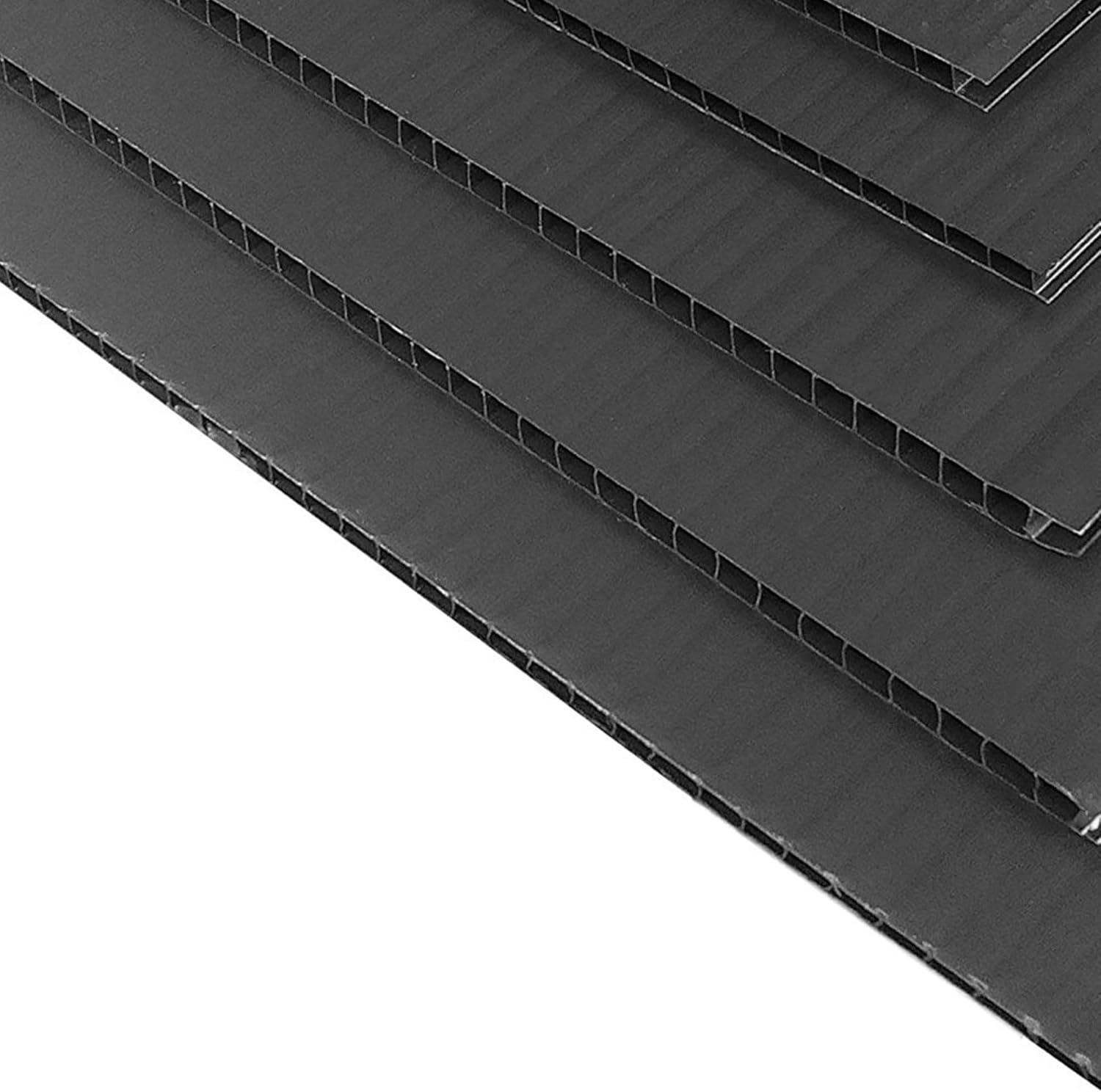 Correx 2mm - Black Sheets - Delivered Rolled (10)