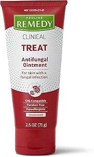 Medline Remedy Clinical Antifungal Ointment, 2.5 oz., Effective Treatment for Athlete's Foot & Ringworm, Single Tube