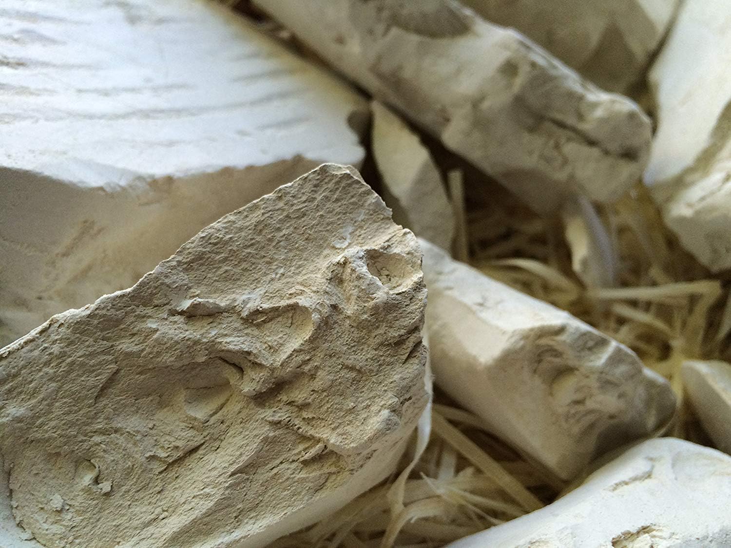 Yellow Clay Chunks Natural for Eating (Food), 4 oz (110 g)