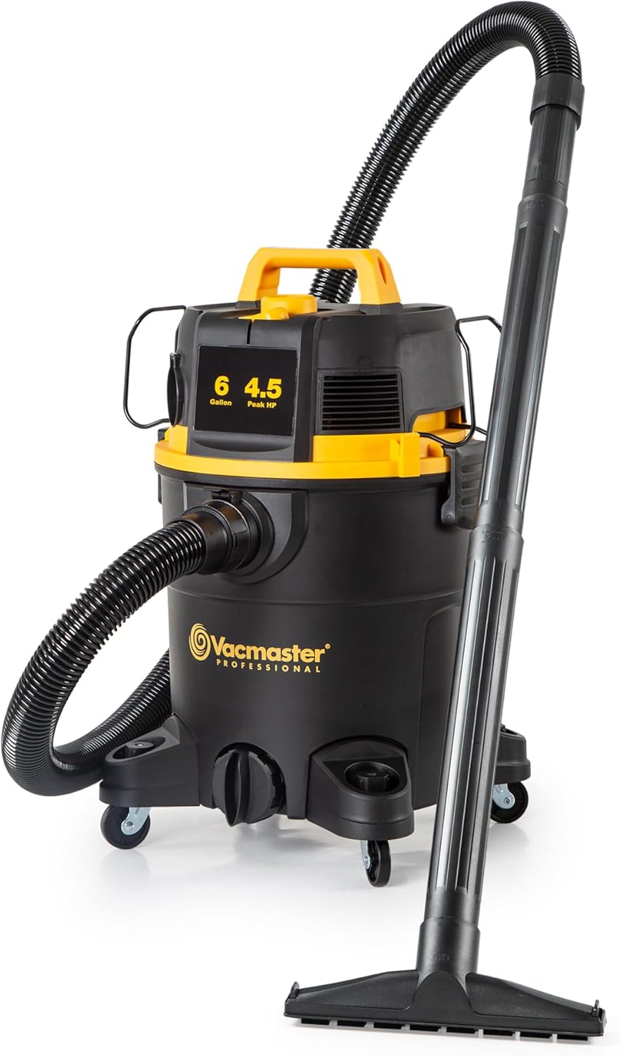 Vacmaster Professional 6 Gallon 4.5 Peak HP Wet/Dry Vacuum with Self-Cleaning Filter System - VDK611PF 0201