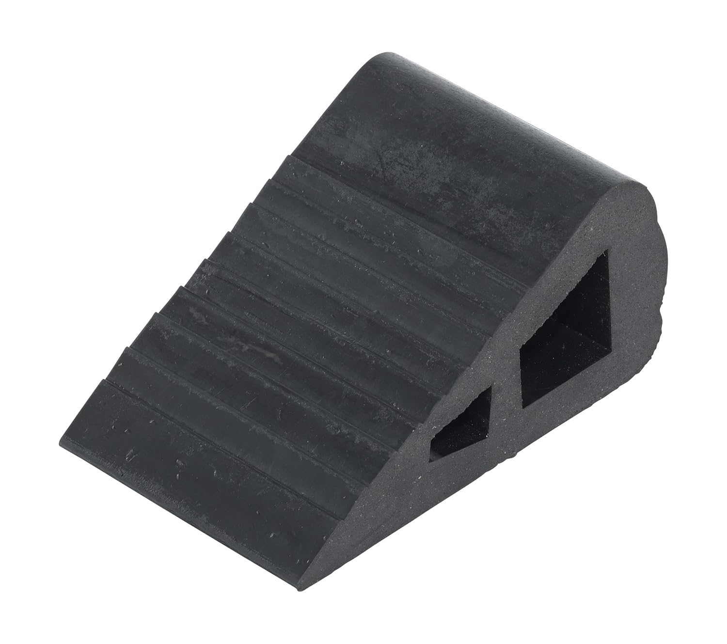 Vestil RBW-2 Industrial Rubber Triangular Wedge 6-1/2 In. x 4 In. x 3 In. Black