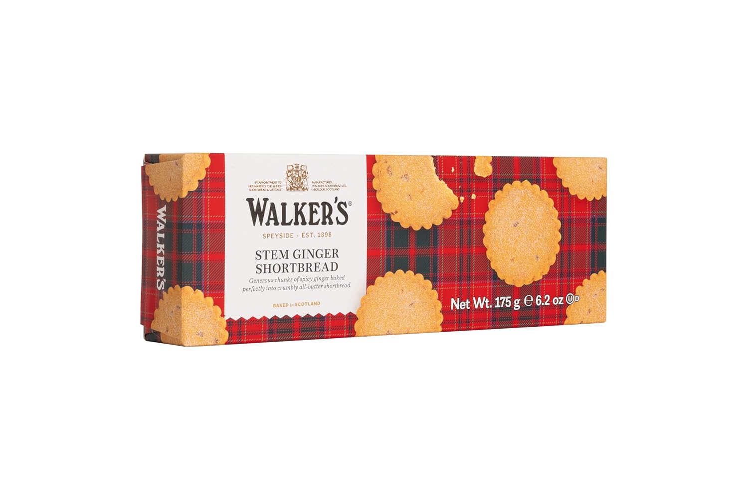 Walkers Stem Ginger Shortbread-6.2 oz