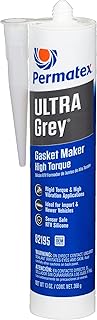 Permatex 82195-6PK Ultra Grey Rigid High-Torque RTV Silicone Gasket Maker - 13 oz., (Pack of 6)