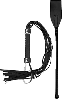 Horse Riding Crop 18" Horse Whip 33" Equestrian Riding Crop for Horses Black Riding Crop Faux Leather Paddle Crop