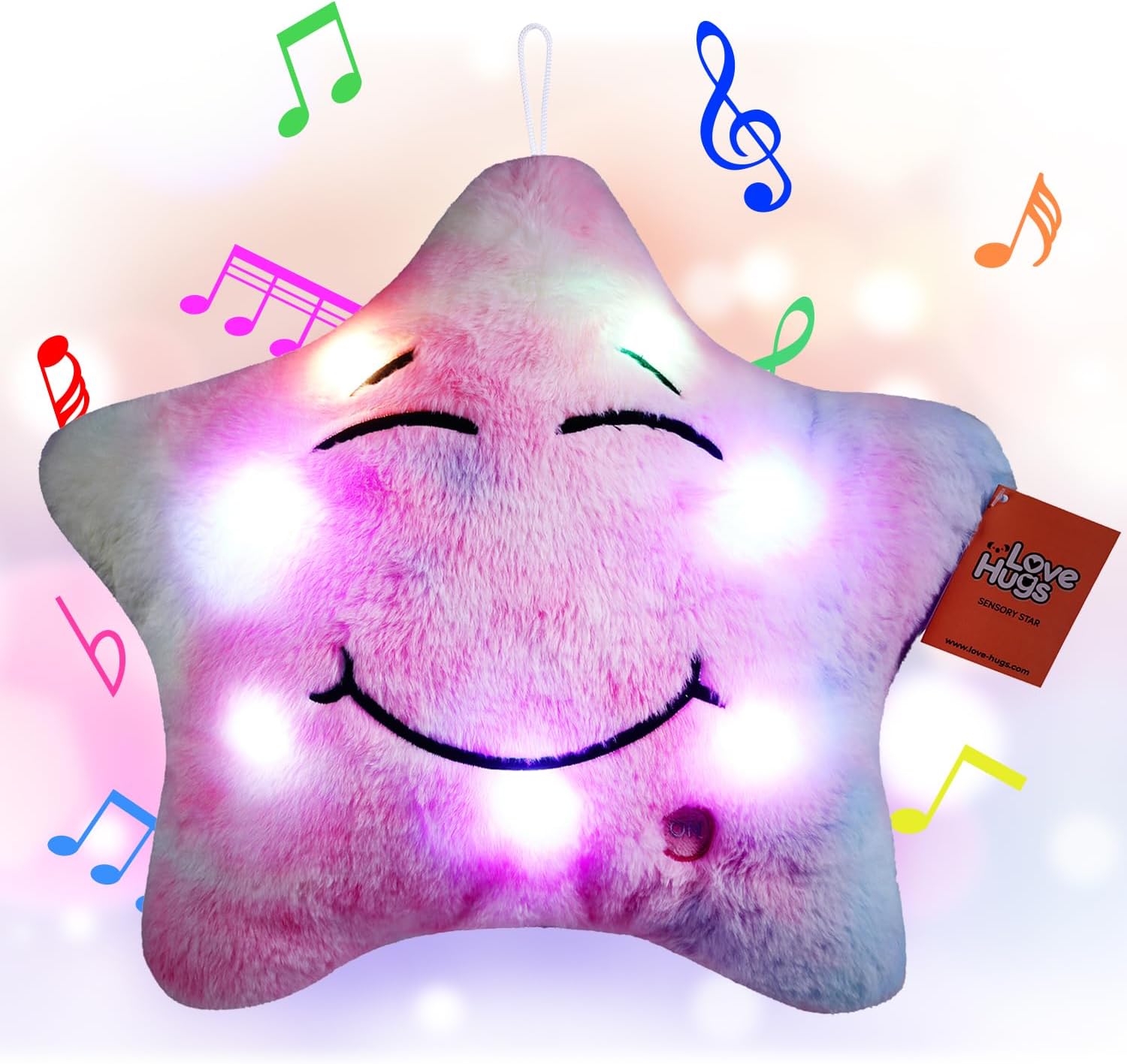 Musical Star Plush Sensory Light Up Newborn Autism Toys - Twinkle Twinkle Little Star Sensory Toys for Autistic Children