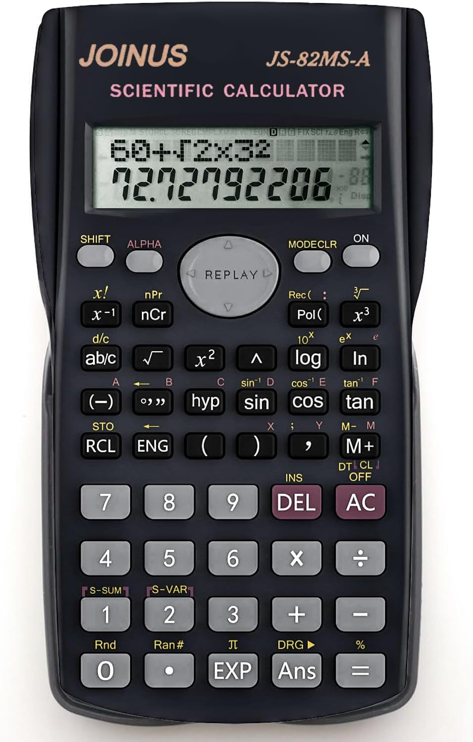 Scientific Calculator Engineering Scientific Functional Portable Calculator with 240 Functions Two-Line Display for Back to School Supplies Students Teachers Business Office Home(kids calculator)