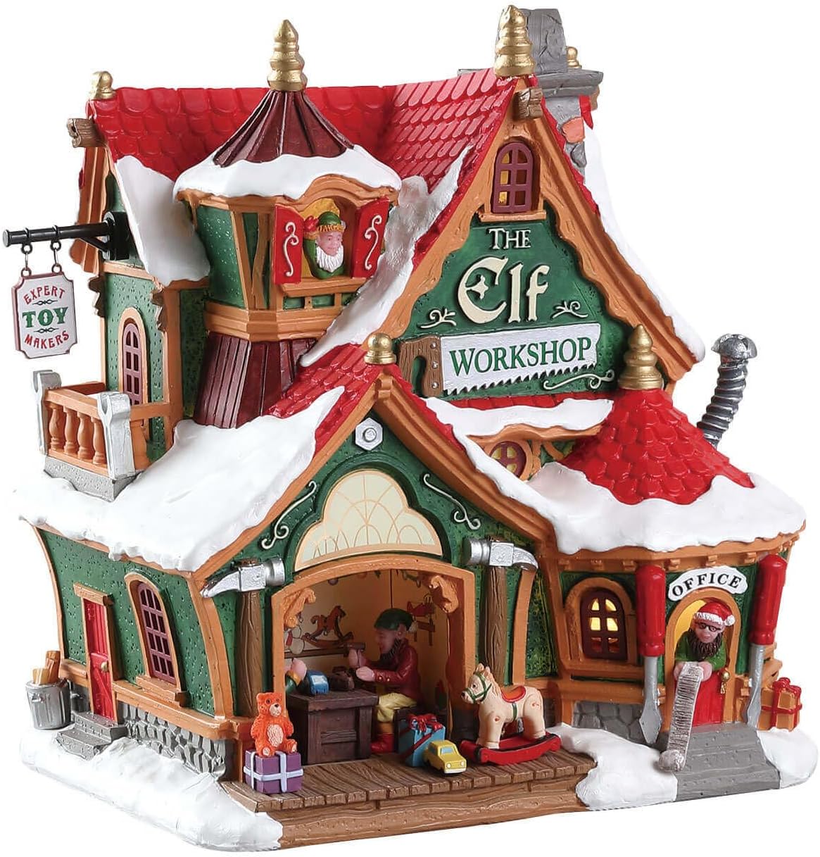 Lemax 75291 Santa's Wonderland Lighted Buildings: The Elf Workshop