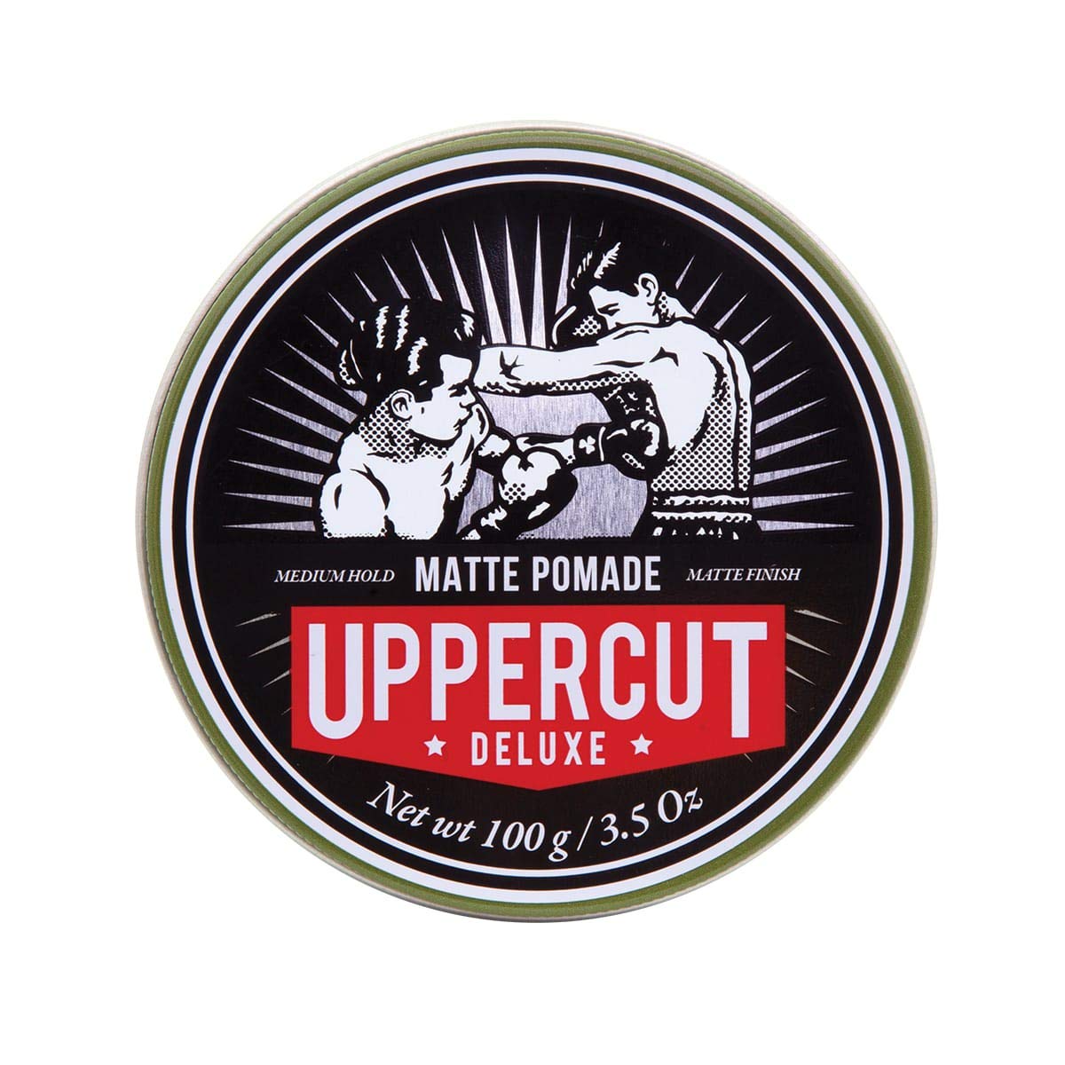 UPPERCUT DELUXE Matte Pomade for Men – Medium Hold, No Shine, Water-Based Hair Styling Cream, Easy Wash Out, Natural Matte Finish, 3.5 oz / 100 g