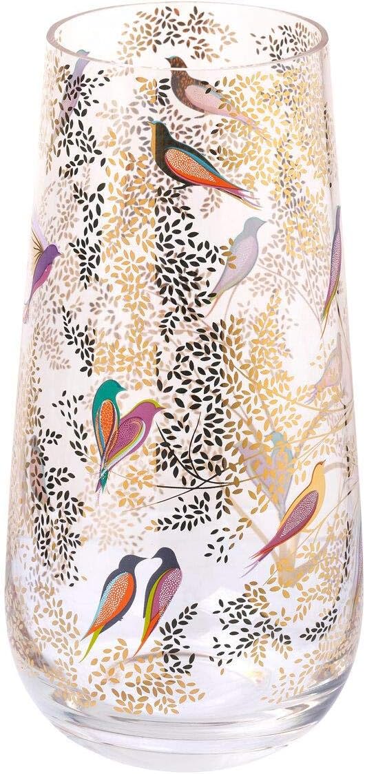 Sara Miller SM79259-XD Portmeirion Medium vase Chelsea Collection Bird in Tree, Porcelain