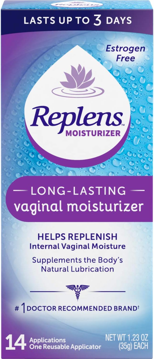 Replens Replens Long Lasting Vaginal Moisturizer, 14 Applications 1.23 oz (Pack of 2)