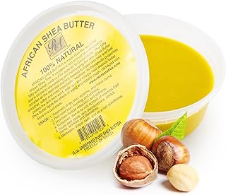 RA Cosmetic's 100% Natural Unrefined Yellow Shea Butter – Pure African Luxury for Skin & Hair - Sourced from Ghana - 16oz Jar