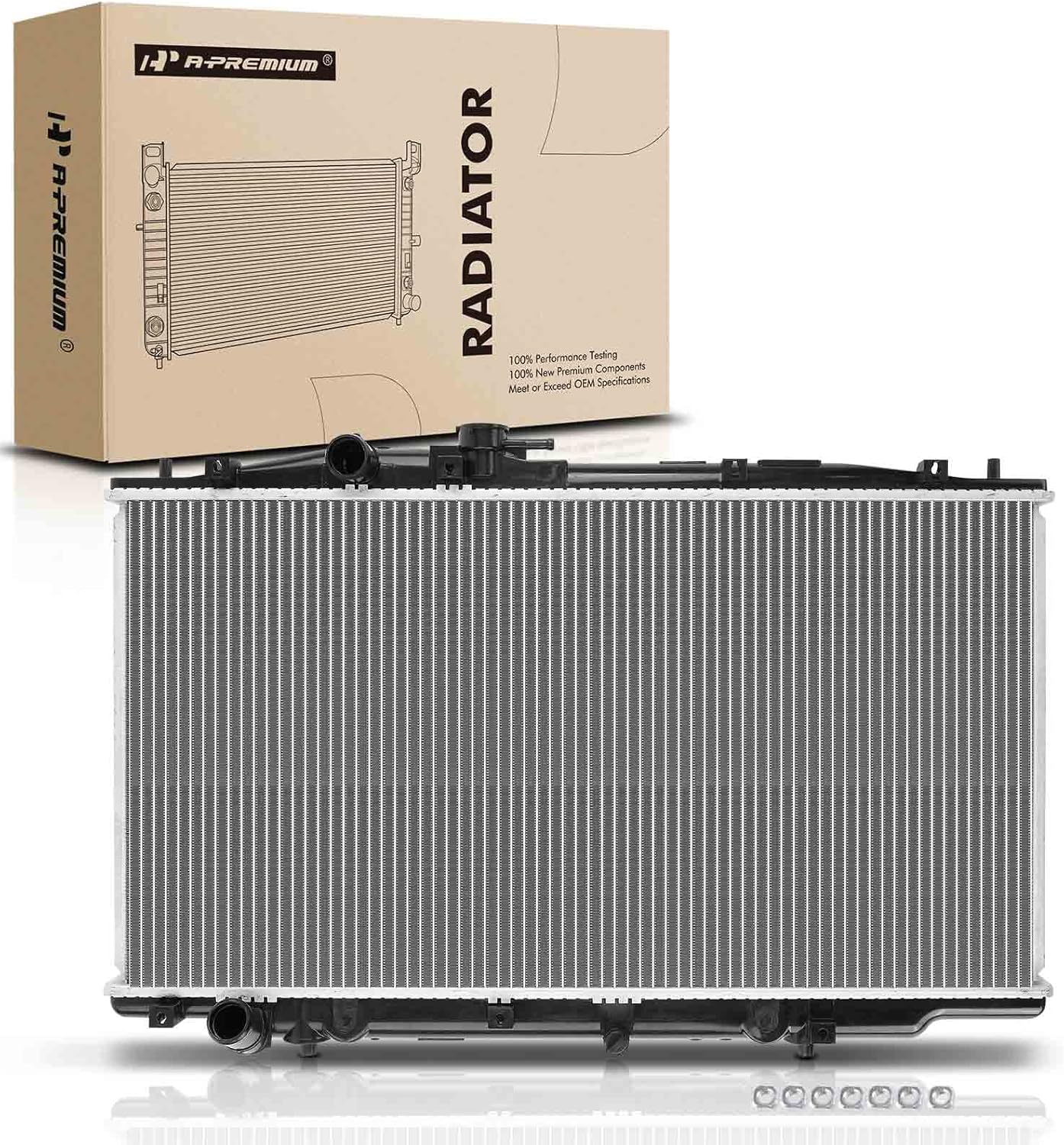 A-Premium Engine Coolant Radiator Assembly Compatible with Honda Accord 2003 2004 2005 2006 2007, V6 3.0L