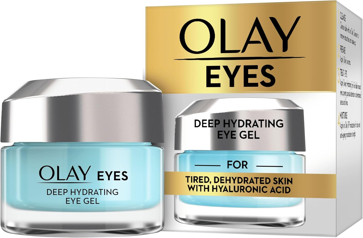 Olay Eyes Deep Hydrating Eye Gel For Tired Dehydrated Skin With Hyaluronic Acid, 15 ml
