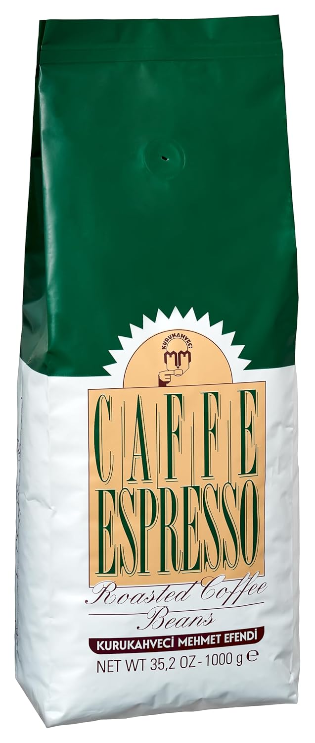 KURUKAHVECI MEHMET EFENDI Espresso Coffee Central American Arabica Beans and Robusta Beans Special Roasted 35.2 Oz