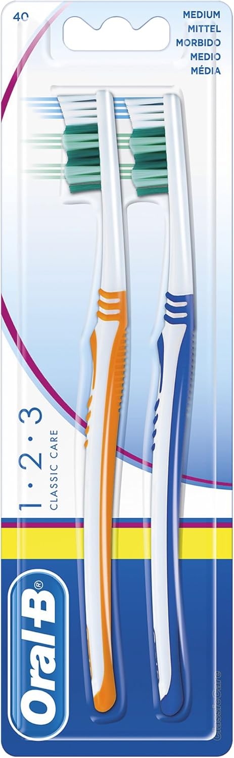 ORAL B TOOTHBRUSH 1.2.3 CLASSIC CARE TWIN PACK