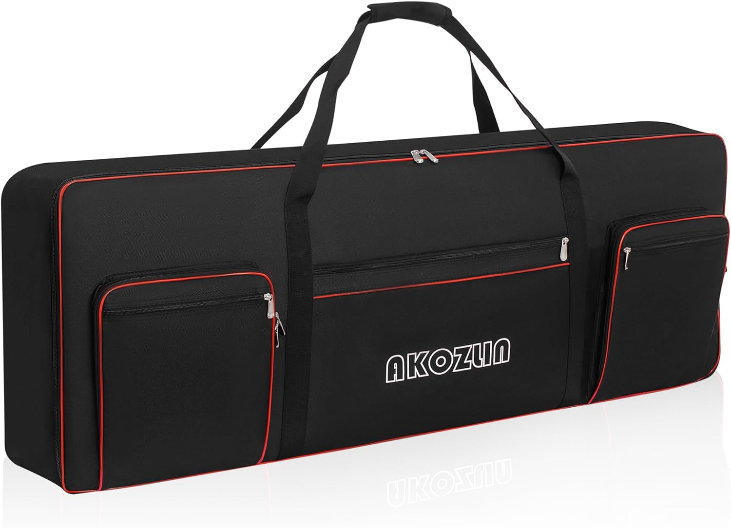 AKOZLIN 76 Keys Electric Piano Keyboard Gig Bag 47"x6.5"x18.1" Soft 76 Note Keyboards Case With 5-Pocket for Keyboard Accessaries