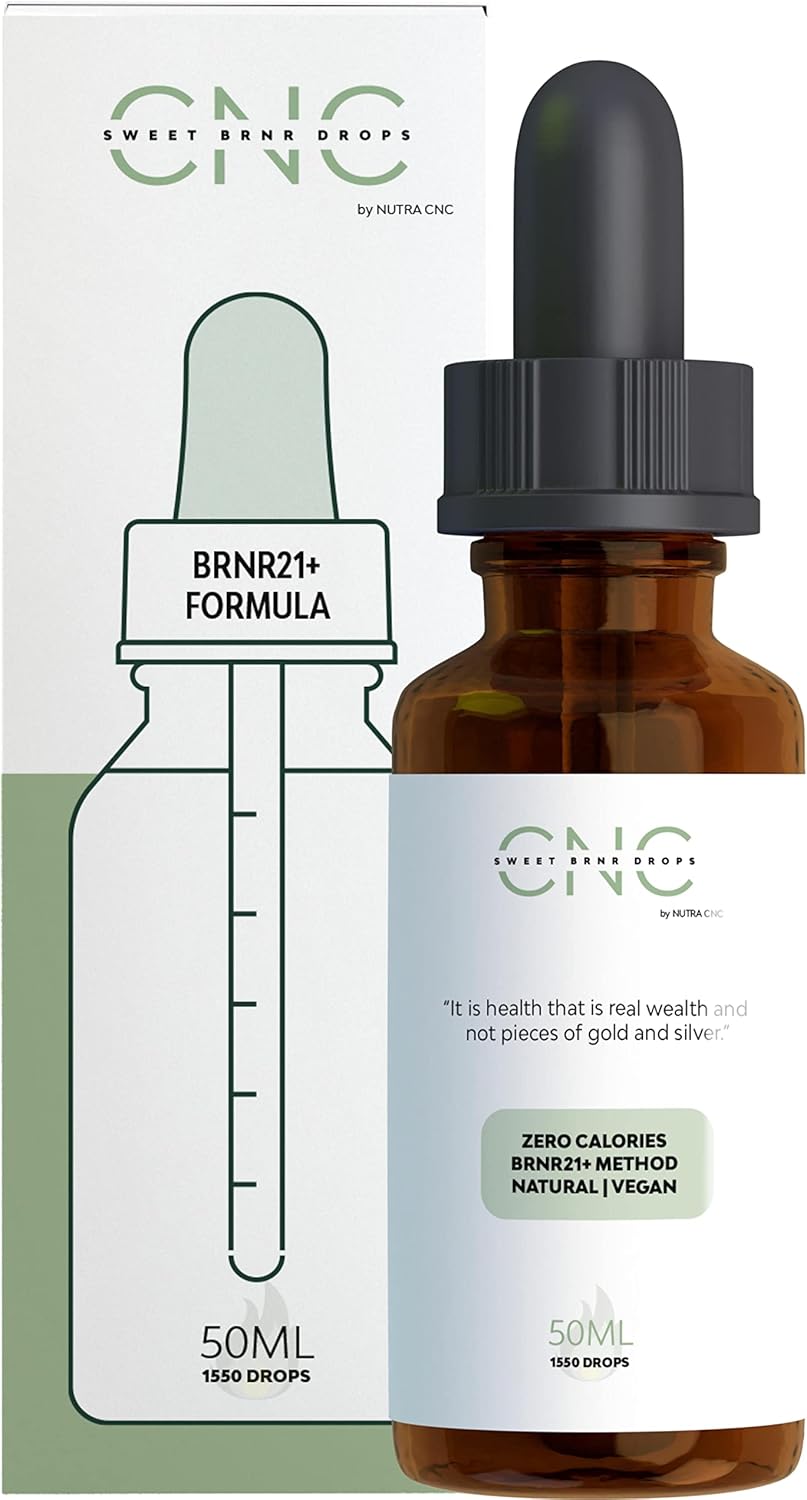 Fat Burner & Blocker BRNR21, Weight Loss Drops, Fat Burners for Women Weight Loss, Diet Drops for Women & Men, Reduces & Controls Desire for Sweets, Sugar Substitute, Zero Calories & Natural
