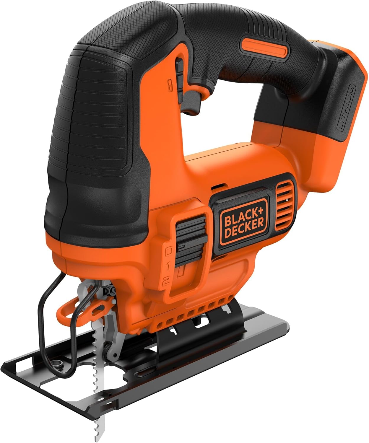 BLACK+DECKER 18V Cordless Pendulum Jigsaw - Bare Unit (Battery not Included), BDCJS18N-XJ
