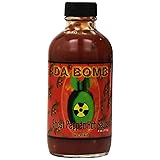 Da Bomb - Ghost Pepper - Original Hot Sauce - 22,800 Scovilles - 4oz Bottles Made in USA with Habanero & Jolokia Peppers- Non-GMO, Gluten Free, Sugar Free, Keto - Pack of 1