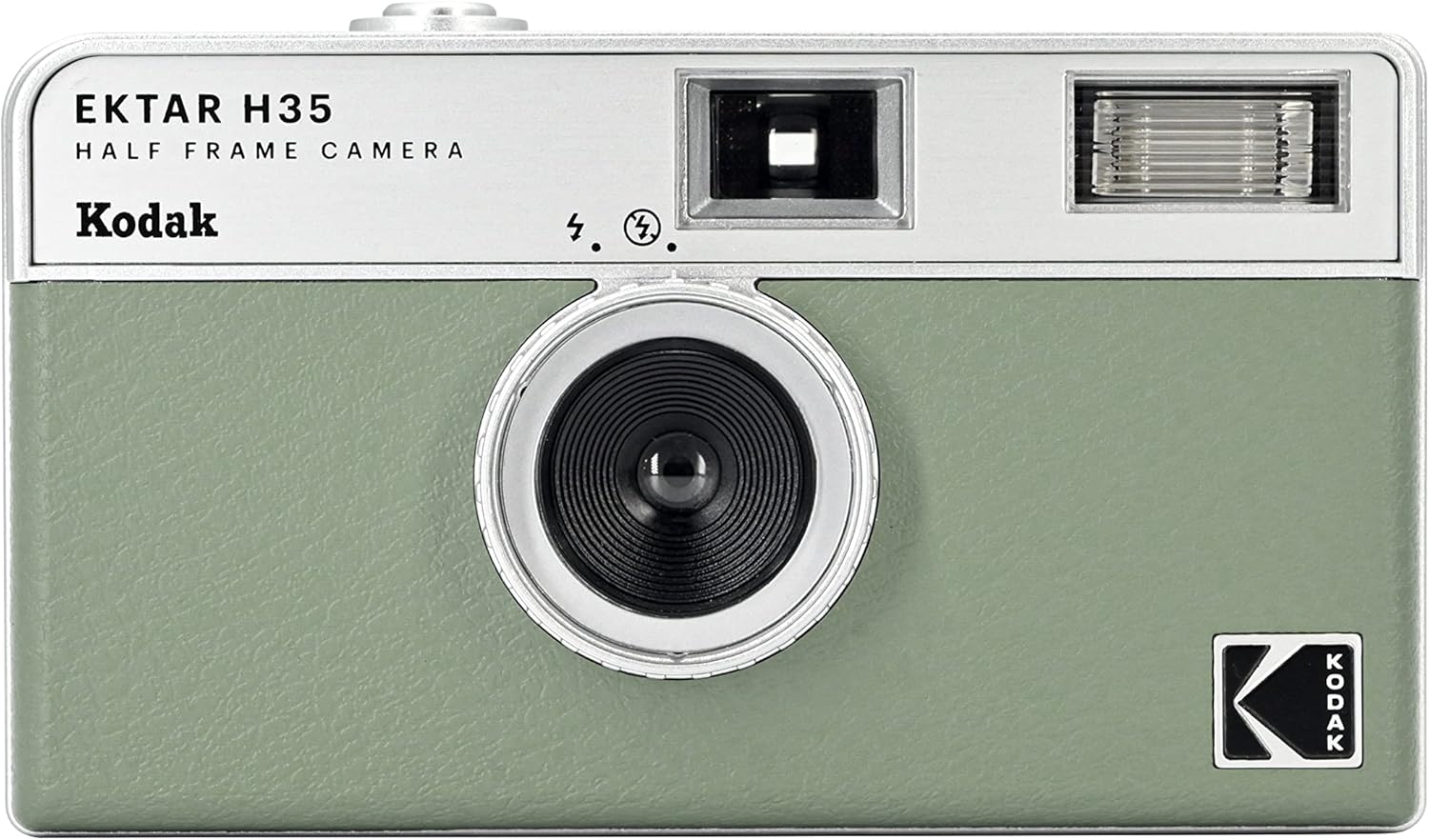 KODAK EKTAR H35 Half Frame Film Camera (Sage, Bundle with 24exp film)