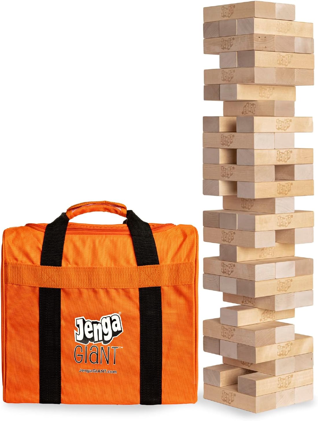 Jenga Giant - Hardwood Blocks - Stacks to Over 4 Feet - Officially Licensed - JS6