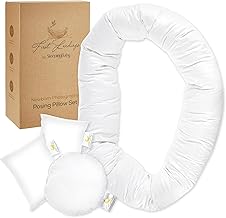 First Landings Newborn Photo Props 4-Pack Posing Pillows - Baby Photoshoot Props for Infant Boy or Girl - Baby Announcements Ideas, Gender Neutral Baby Stuff (Photography Pillow Set)