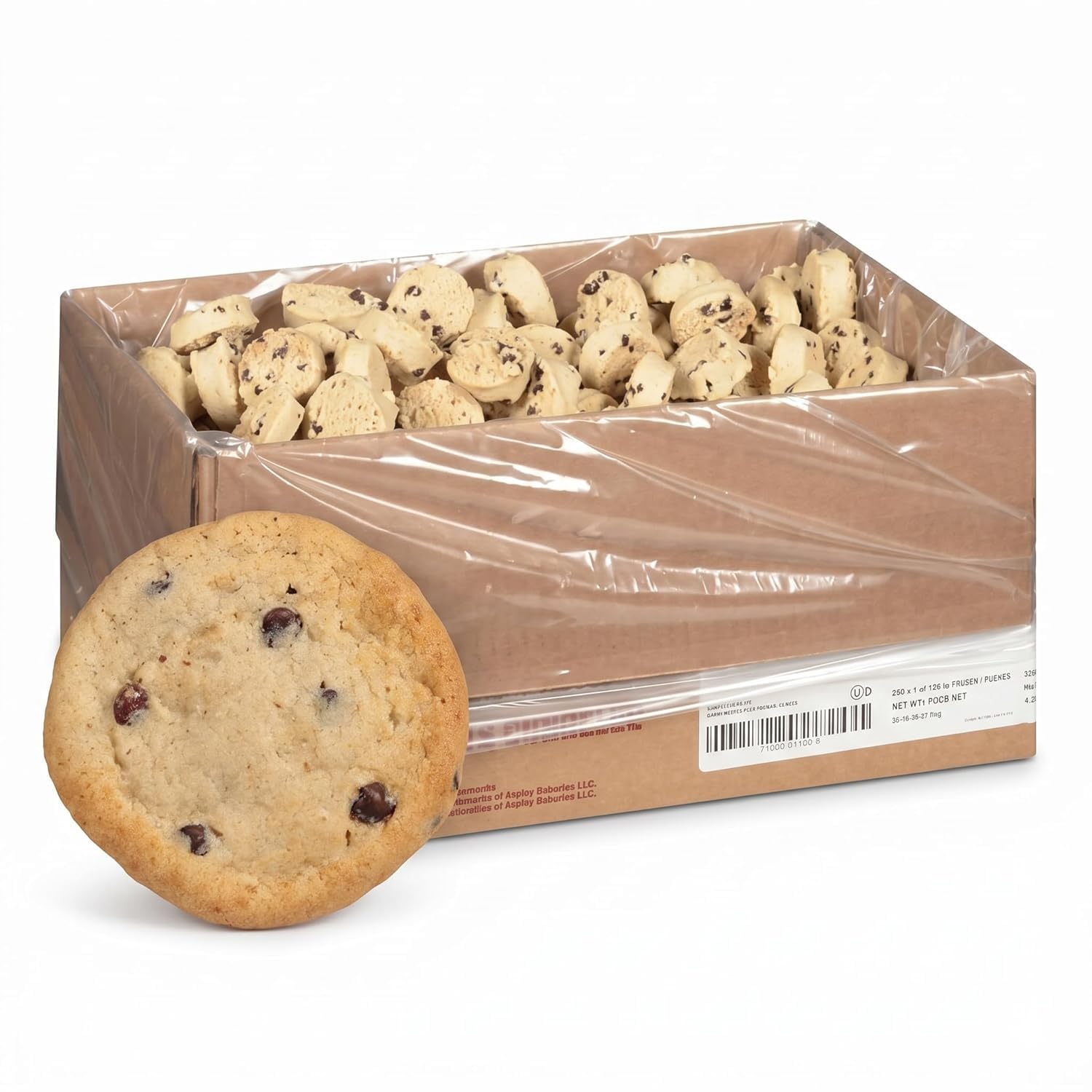Otis Spunkmeyer Sweet Discovery Chocolate Chip Cookies - Pre-Baked, Individually Wrapped Bulk Snacks - 240 Count (1.33 oz Each)