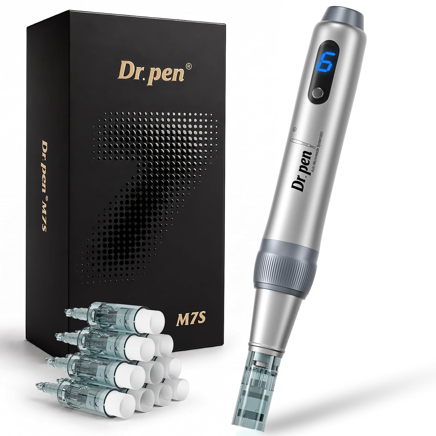 Dr pen M7S Microneedling Pen Microneedle Roller Pen 0.25mm for Home Use | Microneedle Derma Roller Pen 0.25mm Dermabrasion Roller, Cosmetic Beauty Tool for Men & Women