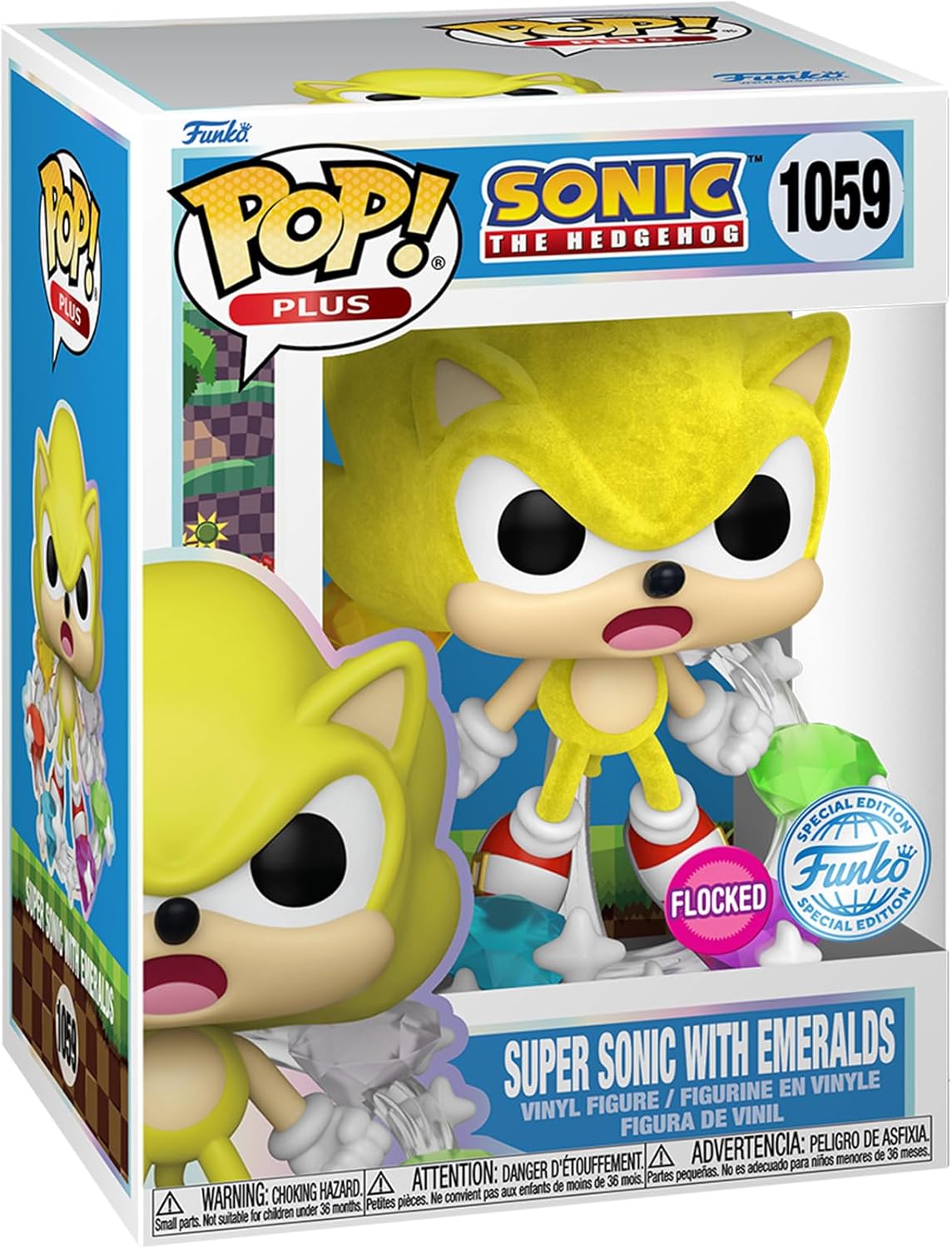 Funko Pop! Plus: Sonic - Super Sonic with Emeralds - Sonic The Hedgehog - Amazon Exclusive - Vinyl Collectible Figure - Gift Idea - Official Merchandise - Toy for Children and Adults