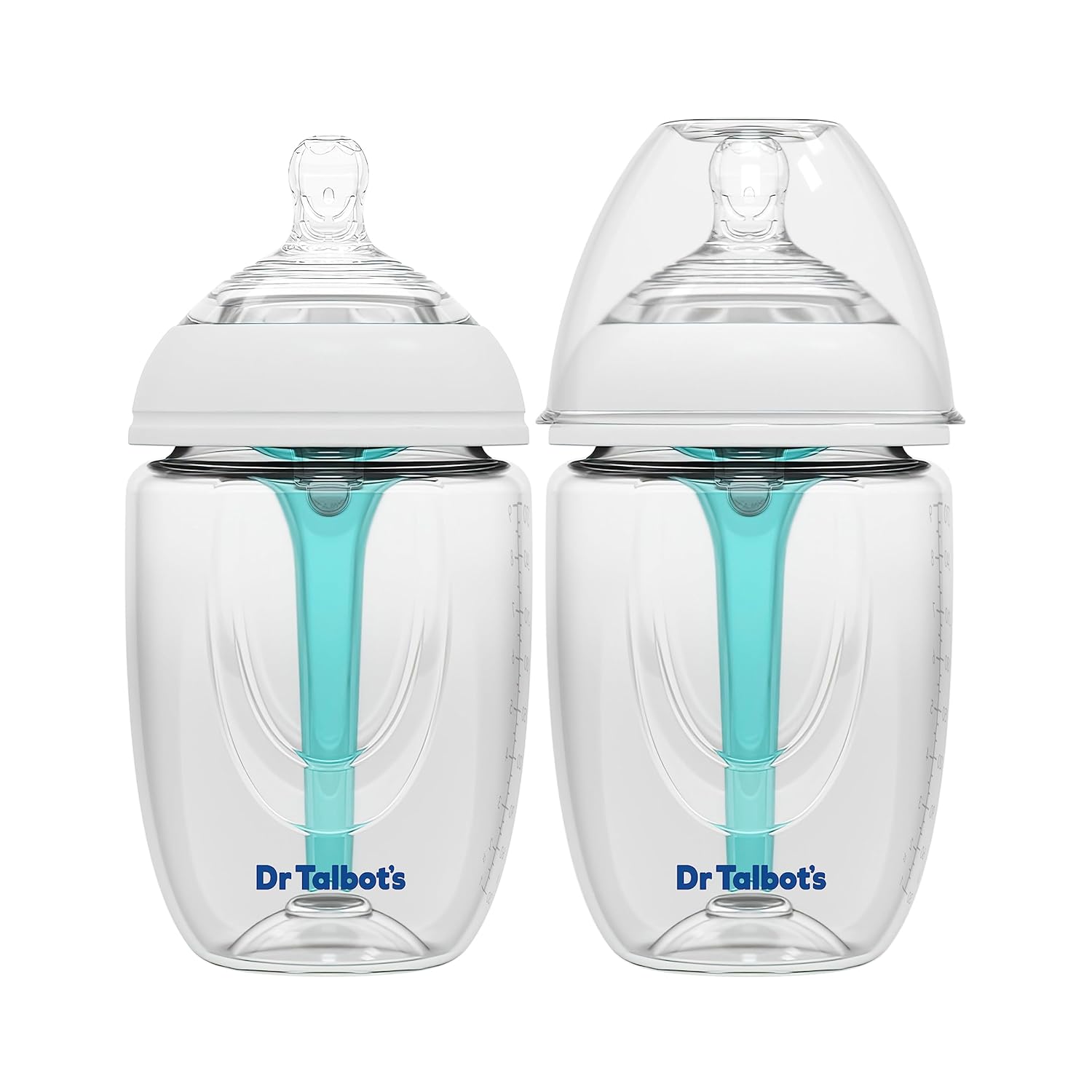 Dr. Talbot's Anti-Colic Bottles - 9 oz (2-Pack) - Baby Bottles for Newborn Babies 0+ Months - Self Sterilizing Newborn Bottles with Slow Flow Soft Flex Nipple and Advanced Venting System