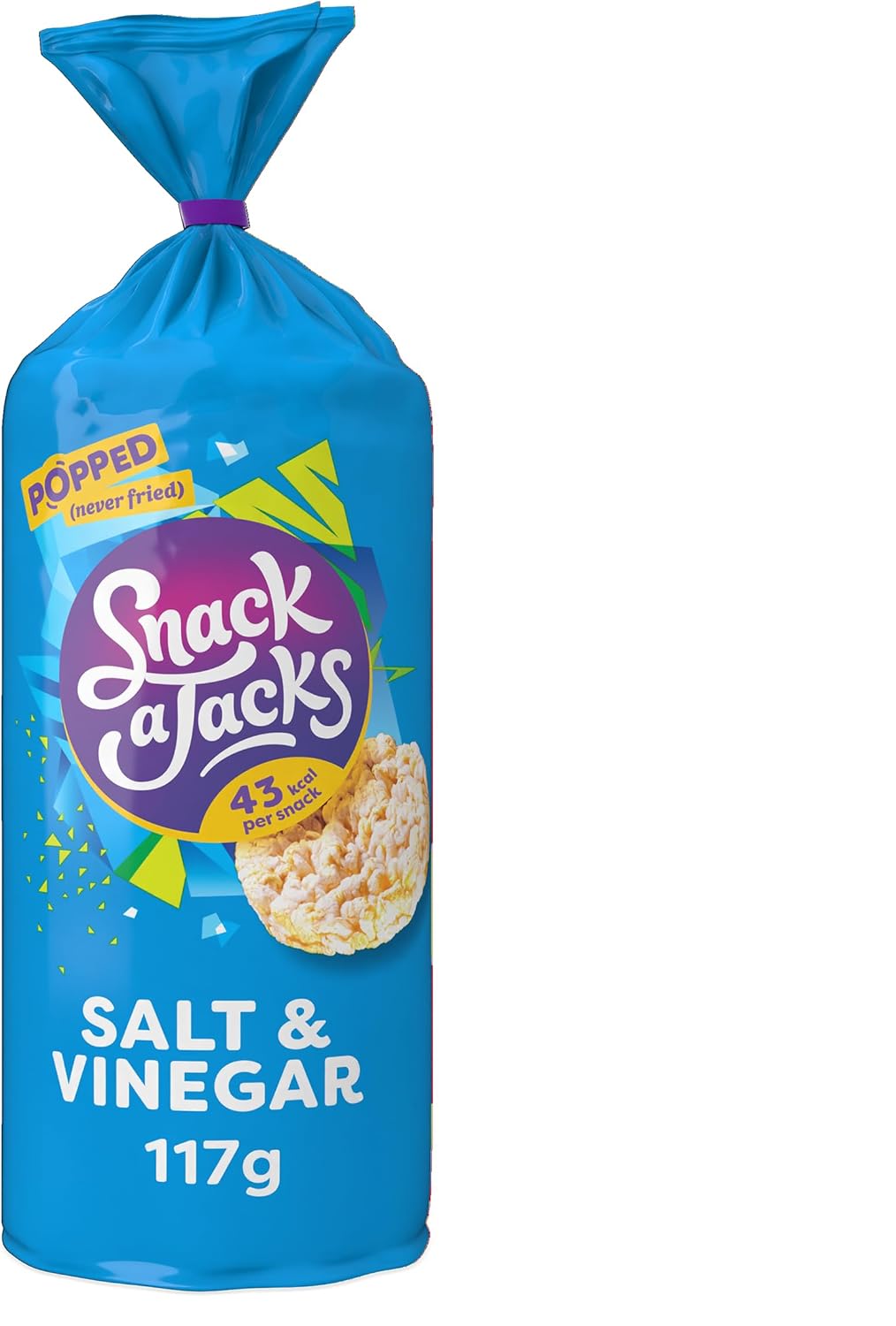 Snack a Jacks Salt and Vinegar Sharing Rice Cakes Crisps 117 g