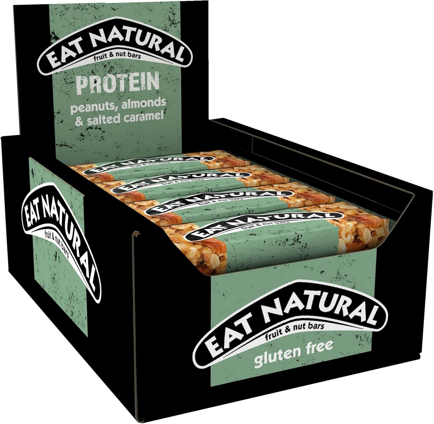 Eat Natural Protein Peanuts, Almonds & Salted Caramel Fruit & Nut Bars 12 x 40g